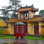 Zitadelle in Hue an einem Regentag